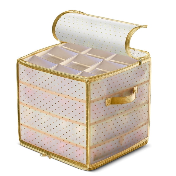 ymcbayline Boîte de Rangement pour Ornements 64 Boules Boîte de Rangement pour Ornements Sac pour Arbre de Noël Boîte de Décoration pour Rangement Quotidien à la Maison Rangement Extérieur et de Voyage Organisation de Fichiers Documents Papier pour Petits Articles