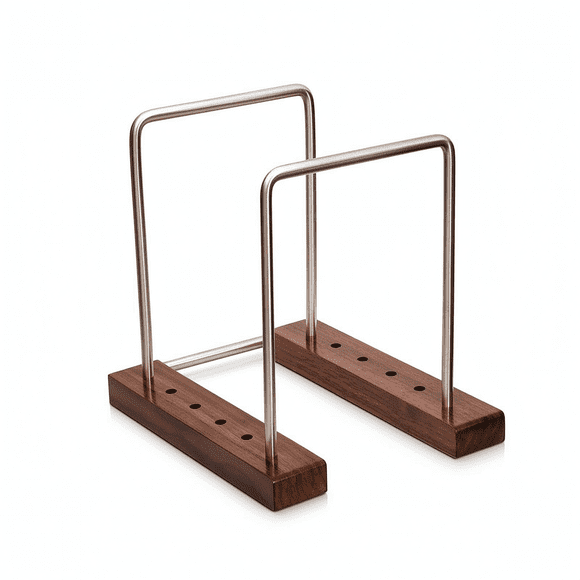 Maytalsory CD Display Rack Record Storage Rack Vinyl Album Display Iron Record Solid Wood Construction Small black