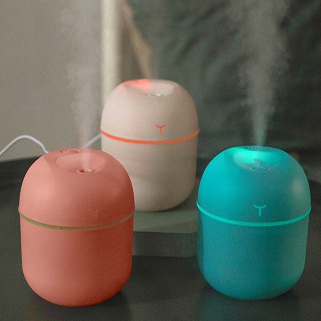 CQCYD 3Pcs Portable Mini Humidifier, 220ml Small Cool Mist Humidifier USB Desktop Humidifier forBabyBedroom Travel Office Home Auto Shut-Off Mist Modes Super Quiet