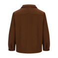 thumbnail image 4 of DecSea Mens Casual Shacket Twill Button Down Shirt Jacket Long Sleeve Lightweight Jacket, 4 of 6