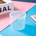 thumbnail image 1 of Yhmxh Bathroom Organizers and Storage,Round Plastic Box Transparent Round Box Organizer Air Puff Box Cotton Swab Toothpick Tool Box Coffee Cup Small Round Bucket Plastic Storage Box, 1 of 6