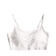 thumbnail image 1 of Xfvqtps Womens Bras Wireless Solid Color Adjustable Spaghetti Strap Elastic Pullover Comfortable Breathable Daily Bras White, 1 of 3