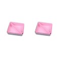 thumbnail image 4 of QualitChoice Home Hotel Felt Keys Tapes Phone Watch Storage Box Living Room Drawer Pens Remotes Jewellery Organizer Container Light Grey Pink 2PCS, 4 of 6