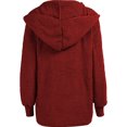 thumbnail image 4 of Innerwin Manteau à Capuche pour Femmes, Veste d'Hiver Chaude à Manches Longues, Rouge Vin 4TG, 4 of 6