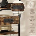 thumbnail image 4 of HOMCOM Étagère de Boulanger avec Prise de Courant, Support pour Micro-Ondes, Brun Rustique, 4 of 10