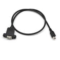 thumbnail image 4 of Yhmxh Electronics Computer Accessories Gaming Accessories Panel Mount Cable + Screw Mini USB 5 Pin Male to USB 2.0 B Female Cable, 4 of 5