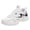 Pink, variant on Dsscvnef Women's Sneakers Thick Soled Casual Leather Dad Shoes Comfortable Lightweight Fashionable Walking Footwear