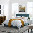 thumbnail image 5 of Amira Full Upholstered Velvet Bed (5859-SEA), 5 of 5