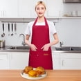 thumbnail image 1 of Apron Sleeve Kitchen Utility Apron for Cooking and Cleaning with Pockets Durable Polyester Chef Bib Apron for Men Women Ideal for Households and Commercial Use, 1 of 3