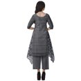 thumbnail image 4 of Moomaya Ensemble Kurti Kurta Pantalon pour Femmes Col Bateau Imprimé Robe 2 Pcs Tenue Ethnique, 4 of 6