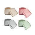 thumbnail image 4 of Oleegame 1PC Kids Snack Boxes For School Reusable Sandwich Containers Bread Snack Meals Plastic Shaped Food Storage Bread Boxes Gray, 4 of 9