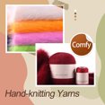 thumbnail image 2 of 50g 20g Yarn Ball Set 2 Strand Winter Scarf Soft Hand Knitting Crochet Thread Kit Beanie Weaving Supplies Needlework Accessory Rust Red, 2 of 7