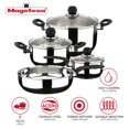 thumbnail image 2 of MAGEFESA Practika pot an pan set 7 Piece this cookware include Stockpot Stew pot Saucepan Deep saut? Stainless Steel compatible with all types of kitchens INDUCTION Dishwasher safe, 2 of 5