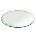 thumbnail image 1 of 22" Inch Round Glass Table Top 1/2" Thick Tempered Beveled Edge by Fab Glass and Mirror, 1 of 5