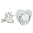 thumbnail image 4 of With Silicone Baby Pacifier Silver A-Z Letters Safe BPA Free One Piece Seamless Pacifier with Lid for Infant 6-18 Months, 4 of 7
