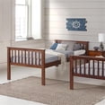 thumbnail image 4 of Pemberly Row Twin Over Twin Bunk Bed in Walnut, 4 of 6