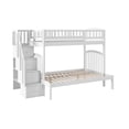 thumbnail image 4 of AFI Westbrook Solid Wood Staircase Bunk Twin Over Full in White, 4 of 8