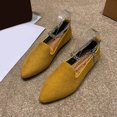 thumbnail image 4 of B91xZ Mocassins pour Femmes Bout Rond Plats Extensibles Mode Décontractée Chaussures de Soirée, Jaune 5.5, 4 of 5