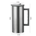 thumbnail image 3 of JWshufel Large Capacity Stainless Steel Cold Water Kettle 1.8 Liter with Split Lid for Easy Filling Food Grade Material Removable Filter Suit for Beverages Indoor Outdoor Use, 3 of 8