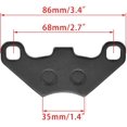 thumbnail image 2 of WOOSTAR Rear Disc Brake Pad Replacement for 50cc 70cc 90cc 110cc 125cc ATV Dirt Bike Quad Go Kart 4 Wheeler, 2 of 5