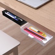 Apmemiss Clearance Under Desk Drawer Self Adhesive Under Desk Organizer Office Under Desk Drawer Organizer Home Stationery Organizer
