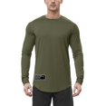 thumbnail image 1 of WEAIXIMIUNG Noël Homme Automne Hiver Décontracté Brossé Col Rond Manches Longues Chemise de Base Haut Blouse, 1 of 7