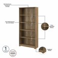 thumbnail image 3 of Scranton & Co Furniture Cabot Tall 5 Shelf Bookcase in Reclaimed Pine, 3 of 7