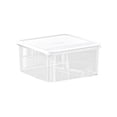 thumbnail image 2 of Organisateur Empilable pour Réfrigérateur, Contenant de Rangement Alimentaire Transparent avec Couvercle, Boîte à Collations pour Garde-Manger de Cuisine, Bac Refroidisseur Gain de Place, Organisation pour la Maison et le Bureau, 2 of 9