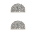 thumbnail image 2 of Youkk Bathroom Rugs Water Absorbent Floor Bath Mat Carpet Flower Semicircle 40x60cm 2Set, 2 of 6