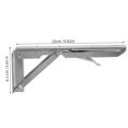 thumbnail image 2 of HEALEEP support d'Étagère Pliable en Acier Inoxydable Argent Lot de 1 pour Usage Pratique, 2 of 8