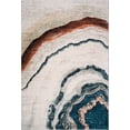 thumbnail image 2 of LaDole Rugs Turquoise Blue Ivory Red Marble Pattern Lava Modern Abstract Area Rug For Living Room Bedroom, 2 of 9