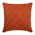 thumbnail image 1 of The HomeCentric Housse de Coussin Orange, Lot de 2, 20x20 Pouces (50x50 cm) Taie Décorative Rouille, Housse de Coussin Unie Texturée à Plis Pincés, Housse de Coussin Décorative, Faux Suède Carré - Rouille, 1 of 3