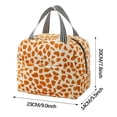 thumbnail image 2 of Lunch Bag Bento Animal Print Thermal Insulation for Work School Travel Portable Lunch Tote with Rice Bag Bento Bag, 2 of 2