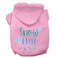 thumbnail image 1 of Mirage Pet 62-421 LPKSM Snow Cute Screen Print Dog Hoodie, Light Pink - Small, 1 of 1