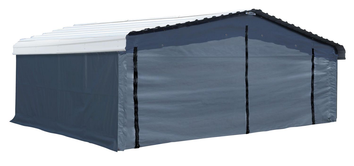 Ensemble parois grise pour abri auto 20 x 20 pi