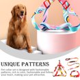 thumbnail image 4 of 3Pcs/Set Laisse en Alliage de Zinc Impression Réglable Moyen Extérieur Décoratif Harnais Lavable Accessoires pour Animaux Rouge, 1x120cm S, 4 of 9