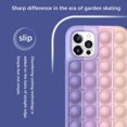thumbnail image 3 of Étui de Téléphone Fidget Toys, Étui de Protection en Silicone à Bulles pour iPhone7/8/7Plus /8Plus/ X/TP/ XR/TP Max/11/11ProMax/12/12Pro/ 12ProMax(Violet-Poudre), 3 of 5