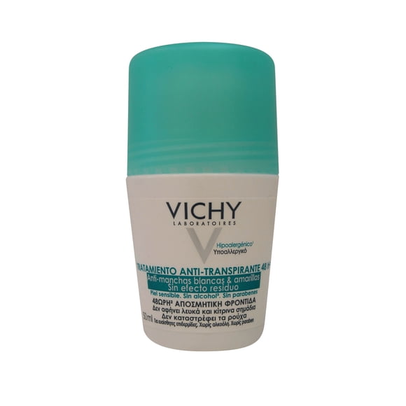 Vichy Antisudorifique à Bille 48 Heures Anti-Résidus 50 ml