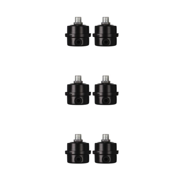ZheElen 2pcs Easy-to- Metal Air Noise Intake Filter For Quiet Inflation Air Compressor 12.5mm iron G1/4 3Set