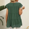 thumbnail image 5 of Timegard Womens Tops Chiffon Cap Sleeve Loose Blouse Lightweight Round Neck Summer Beach Vacation Tops, 5 of 5