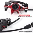 thumbnail image 2 of moobody Bicycle Hydraulic Disc Brakes Front Rear Calipers Set for MTB Mountain Bike Left Right Brake Lever Kit with 160mm Disc Rotor, 2 of 7