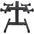 thumbnail image 1 of VEVOR Adjustable Dumbbell Stand, Home Fitness Rack and Stand with Media Rack, Safe and Convenient Dumbbell Weight Holder, Compact Dumbbell Storage Rack Perfect for Home Gym Strength Training, 1 of 9