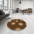 thumbnail image 4 of Ahgly Company Tapis Rectangulaire Lavable en Machine Rouge Nuit, 6 Pieds x 9 Pieds, 4 of 7