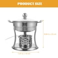 thumbnail image 2 of KAKOWELY hotpot pot Single Hot Pot with Stove Stainless Steel Hot Pot Household Hot Pot Stock Pot Stove Design Hot Pot9.06"X7.48"X7.09", 2 of 4