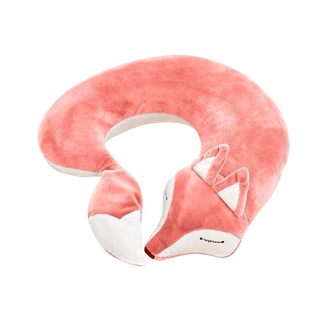 Animals Shape Cute U-Shaped Pillow The Cervical Spine Pillow Red Color Cotton Material
