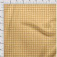 thumbnail image 4 of oneOone Cotton Flex Yellow Fabric Houndstooth Craft Projects Decor Fabric Printed By The Yard 40 Inch Wide, 4 of 4
