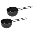 thumbnail image 1 of HLONK 2 Pcs Faitout en Fonte pour Camping, Mini Casseroles de Cuisson pour Usage Intérieur/extérieur, 1 of 6