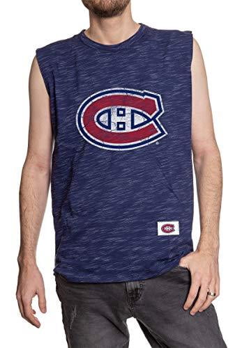 Montreal Canadiens Logo Sleeveless Shirt for Men â Crew Neck Space Dyed