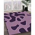 thumbnail image 3 of Ahgly Tapis Rectangulaire Lavable en Machine Intérieur Transitionnel Orchidée Violet, 8 Pieds x 10 Pieds, 3 of 7