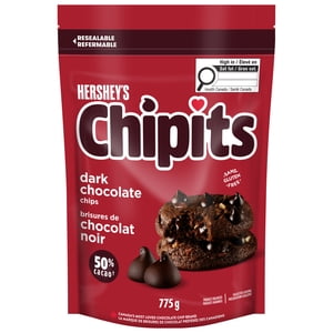 HERSHEY'S CHIPITS Chips de chocolat noir, 775g